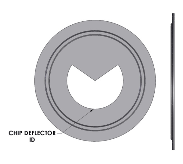 B400 Gadget 25mm Chip Deflector by FJ Feddersen